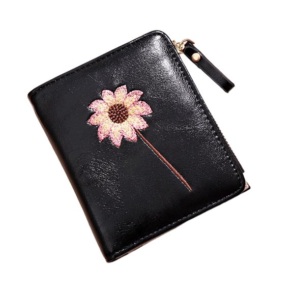 LABSERRON Ladies Small Purses with Zip 1Pack for Girls Travel Use in Black