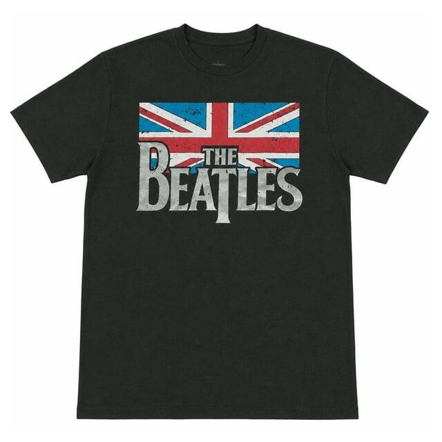 Playera The Beatles para Hombre, Cuello Redondo Manga Corta Gris Talla M