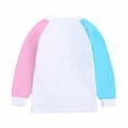 thumbnail image 6 of FAIWAD Kids Girls Boys 2 Piece Sweatsuit Kids Color Block Sweatshirt and Pants Fall Winter Casual Set, 6 of 7