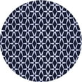 thumbnail image 1 of Ahgly Company Indoor Round Patterned Night Blue Area Rugs, 7' Round, 1 of 6