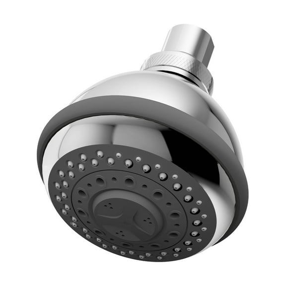 3-Spray 3.5 in. Fixed Showerhead in Polished Chrome (1.5 GPM)
