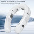 thumbnail image 4 of Ventilador de cuello Aire acondicionado portátil para el cuello, fuerte viento, 3 velocidades, pantalla Digital para regalo de verano, 4 of 6