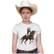 thumbnail image 1 of Playera PREMIUM Mujer Marëvnyk moda Camiseta Dama Caballo Rejoneador Vaquera 2 colores, 1 of 4