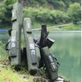 thumbnail image 4 of Portable Foldable Fishing Rod Carrier Fish Pole Reel Tools Storage Bag Case 122cm / 152cm / 182cm 152CM 3 Layer Green, 4 of 6