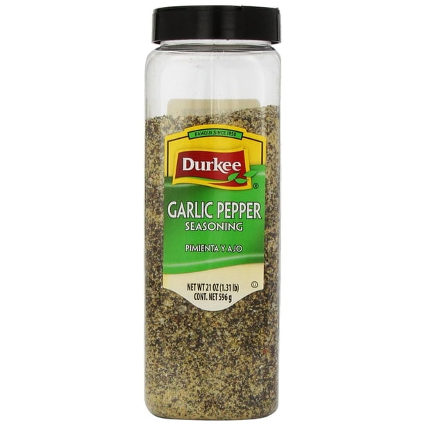 6 PACKS Durkee Garlic Pepper Seasoning, 21 Ounce Container Walmart