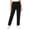 Black, variant on LIaqionyy Women's Baggy Pants Elastic Waisted Straight Leg Loose Casual Work Solid Color Trousers with Pockets