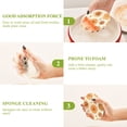 thumbnail image 4 of 3PCS Dish Cleaning Sponge Scrubs Dish Pad for Wash Dish for Non-Stick & Delicate Cookware Repeating Sun Pattern, 4 of 7