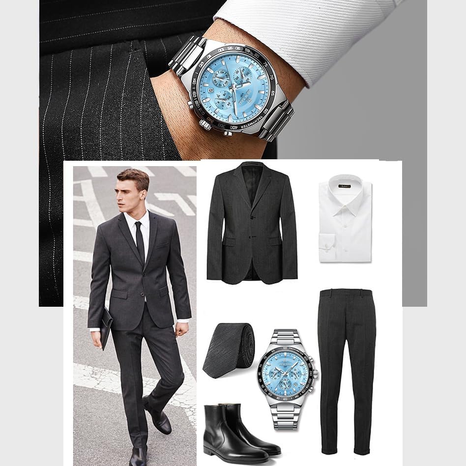 2025 New Design REWARD VIP Business Watches for Men Stainless Quartz Wristwatches Chronograph Luminous Sport Wrist Watch