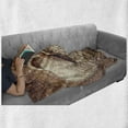 thumbnail image 6 of Oatmeal Soft Flannel Fleece Throw Blanket, Oat Flakes and Bran in Wooden Spoons Cuisine Photography, Cozy Plush for Indoor and Outdoor Use, 50" x 60", Brown Pale Brown, by Ambesonne, 6 of 6