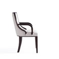 thumbnail image 4 of Manhattan Comfort Grand 18.5" Faux Leather Dining Armchair in Light Gray, 4 of 8