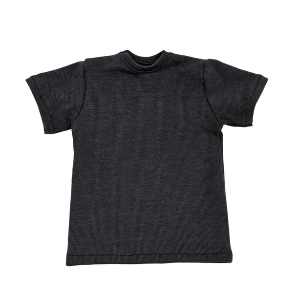 Ropa para figuras de acción a escala 1/6, ropa para muñecas BJD masculinas y femeninas, camiseta, disfraz en miniatura para figuras de 12 pulgadas a gris oscuro