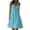 Blue B-FashionDress, variant on asdoklhq Womens Plus Size Dresses,Women's Fashion Holiday Summer Solid Color Sleeveless Party Beach Dress