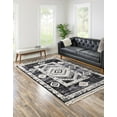 thumbnail image 5 of Unique Loom Cherokee Collection Area Rug - Boone (6' x 9' Rectangle Fossil Gray/Black), 5 of 13