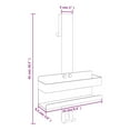 thumbnail image 4 of vidaXL Caddy de Douche Suspendu en Acier Inoxydable Brossé 304, 4 of 5