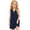 F112-Navy, variant on FYDUU Girls Sleeveless Summer Dress Solid Color V‑Neck Button Casual Dresses Lightweight Comfort Beach Sundress Kids Vacation Sundresses 5-6 Years