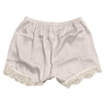 thumbnail image 4 of KHONTS Women's Loose Half Slip Shorts Loose Fit Lace Trim Pettipants Culotte Slip Bloomers Split Underwear Shorts Z01-Khaki XL, 4 of 5