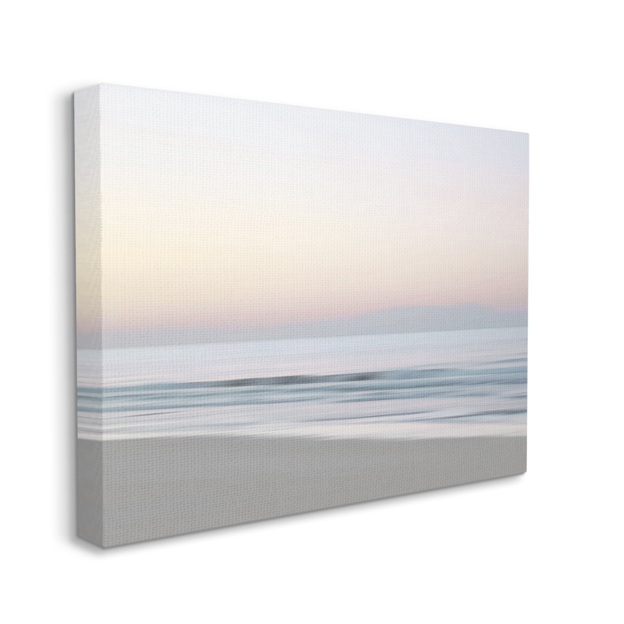 Stupell Industries Beach Shore Sunrise Landscape Painting Gallery Wrapped Canvas Art Print Wall Art, 20 x 16