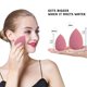 thumbnail image 4 of Juego de licuadora de esponjas de maquillaje de 5 piezas: licuadora de base de esponja de belleza profesional de 4 piezas con 1 soporte de esponja y estuche para huevos, impecable para crema,, 4 of 5