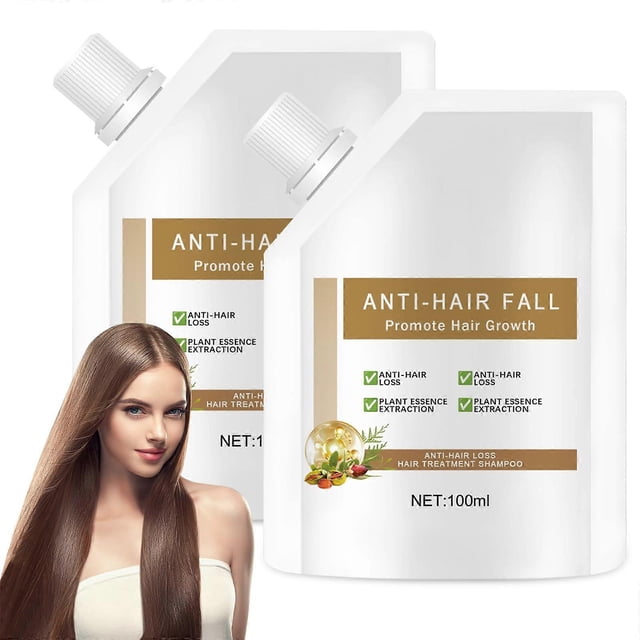 Anti Hair Loss Shampoo for Women, Hair Growth Support for Thinning Hair, Deep Hydration, 100ML 2PCS