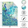 thumbnail image 3 of Dreamtimes Beautiful Peacocks Kitchen Towel, Dish Towels Quick Drying Tea Towels Absorbent Hand Towels for Kitchen Sink Dinner Table 28 x 18 Inches, Set of 6, 3 of 7