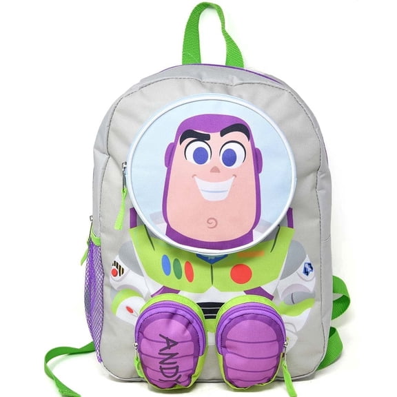 Toy Story "Buzz" Front Body 16" Backpack with 3 Zipper Pockets