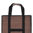 thumbnail image 3 of WHITEDUCK TUFF Large Firewood Carrier 21 Oz. Heavy Duty Waxed Canvas Log Carrier Holder for Fireplace, Carrying Wood Indoor & Outdoor (Brown, Rectangle (39"x18")), 3 of 9