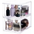 thumbnail image 4 of Storage Drawers Cq, acrílico, apilables, juego de 2 unidades, de plástico transparente, 4 of 9