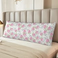 thumbnail image 6 of Lsque Floral Body Pillow Case Cover,Ultra-Soft Microfiber Bed Pillow Cases 20x54 inches,Elegant Bedding,Breathable Durable Pillow Cover with Envelope Closure, 6 of 8