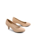 thumbnail image 4 of Zapatos de Tacón para Mujer DREAM PAIRS LUVLY Nude Nubuck 6.35 cm, 4 of 7