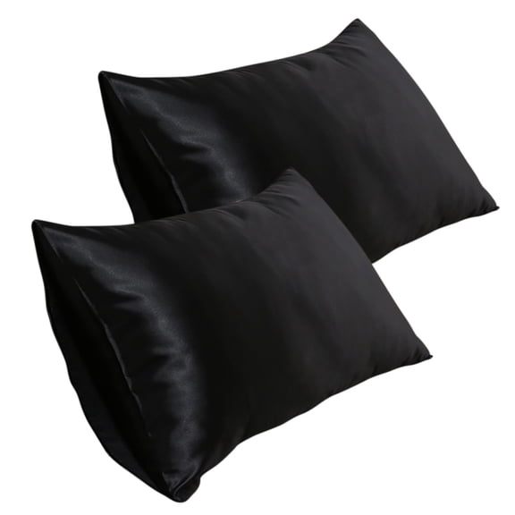 Satin Pillowcase for Hair and Skin, Mulberry Silk Pillow Cases 2 Pack Queen Size 20x30 Inches with Hidden Zipper, Ultra Smooth and Soft Breathable Cooling Silk Satin Pillowcase Set of 2