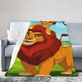 thumbnail image 2 of Lion Guard Throw Blanket Soft Lightweight Cozy Plush Flannel Bed Blanket Fuzzy Fluffy Fleece Blankets for Bedroom Living Room Couch Office 80"X60", 2 of 8