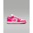 thumbnail image 3 of A i r-Jor-dan 1 Low Shoes Pink Foam White Big Kids' (GS) | Size 3.5Y - 7Y, 3 of 6