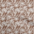 thumbnail image 1 of oneOone Cotton Silk Brown Fabric Tropical Palm Tree Fabric For Sewing Printed Craft Fabric By The Yard 42 Inch Wide, 1 of 6