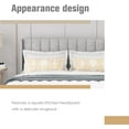 thumbnail image 4 of AGARTT Upholstered Platform Queen Size Bed Frame with Headboard Wooden Slats Support,Light Grey Linen, 4 of 6