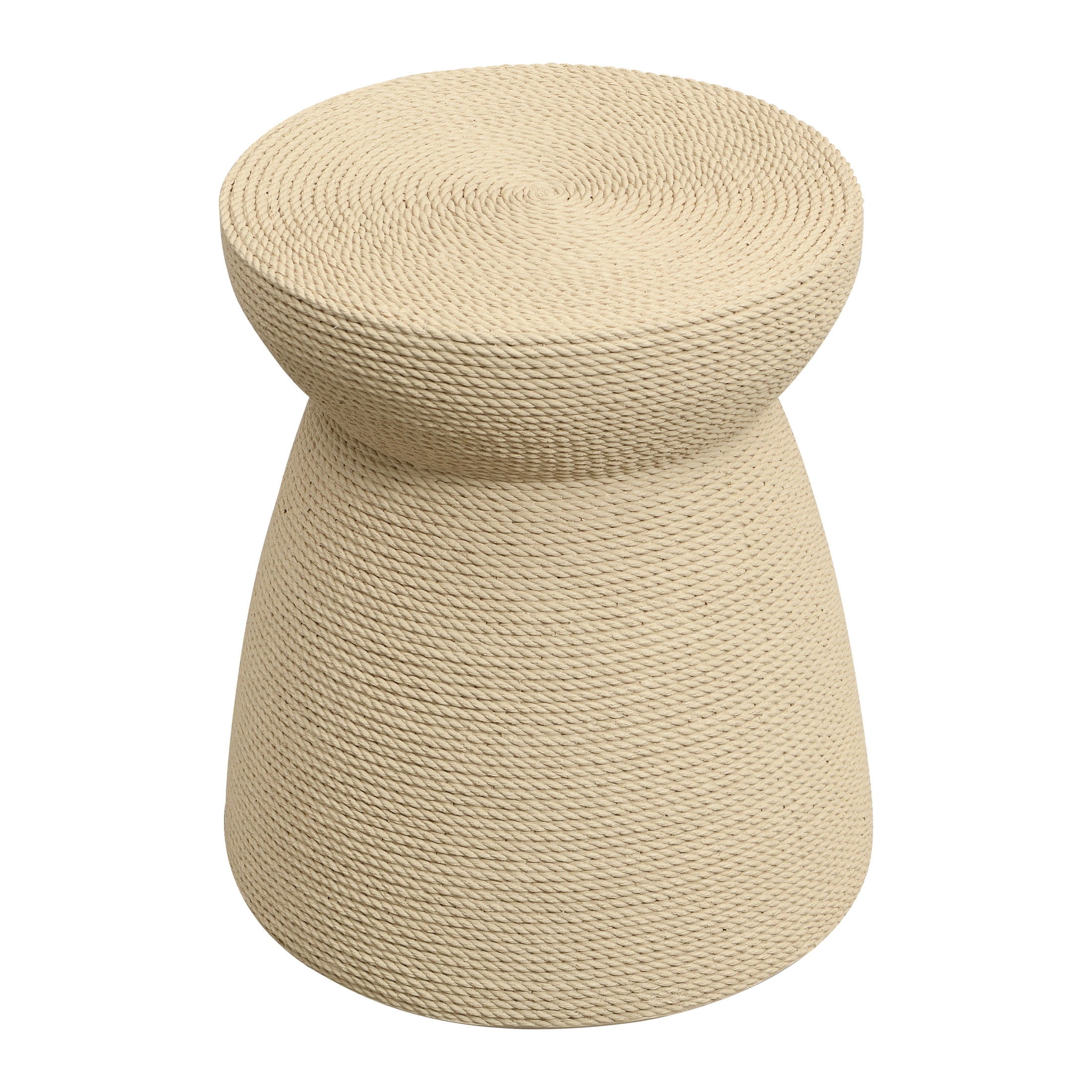 Christopher Knight Home 16.73" Simulated Rattan Hourglass Side Table for Indoor Outdoor Use, Natural