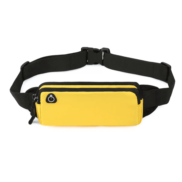Riñonera Deportiva Impermeable Unisex, Color Amarillo