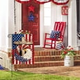 thumbnail image 2 of Emlimny Patriotic Stars and Stripes Eagle Wreath Garden Flag 12x18 Inch Double Sided Outside, USA 4th of July Memorial Day Independence Day Watercolor Yard Outdoor Decoration, 2 of 7