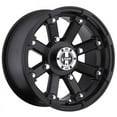 thumbnail image 2 of 12x7 Vision 393 Lockout Matte Black UTV Wheel 4x4 (2.5mm), 2 of 2