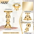 thumbnail image 5 of 2 Piezas Candelabros de Pilar Dorados para Bodas Candelero de Metal Candelabros Altos para Velas de Pilar Candelabros de Pilar Dorados, 5 of 5