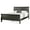 Black, variant on Furniture of America Vrai Adult Twin Sleigh Headboard Wood Panel Bed, Gray