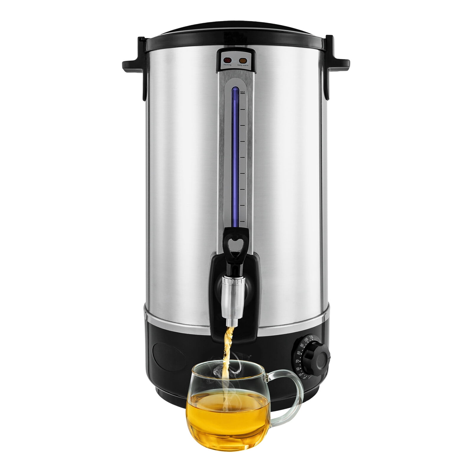 5.3Gal Commercial Electric Hot Water Urn 2200W Stainless Steel Hot Water Dispenser with Faucet