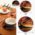 thumbnail image 3 of FREEAMG Sunset Lighthouse Trivets Pot Holders Set of 2 Decoration Potholders for Kitchens Pure Cotton Thread Weave Trivets,Hot Pads for Kitchens,Coasters,Placemats,Spoon, 3 of 7