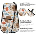 thumbnail image 4 of Dailycode Double Sided Oven Mitt with Loop Heat Resistant Kitchen Long Potholders 7" x 35" Cute Hedgehog Mushroom Leaf, 4 of 6