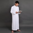 thumbnail image 6 of BPURB Clergy Roman Cassock Adults Priest Robe Liturgical Vestment Preacher Altar Server Style Single Breasted 3 Colors, 6 of 6