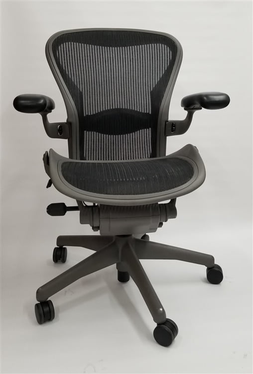 Aeron Size B Chair Back Frame Herman Miller Mesh Black 