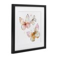 thumbnail image 2 of Stupell Industries Cottage Pink Watercolor Butterfly Trio Black Framed Print Under Glass, 13 x 13, by Creative Studio, 2 of 8