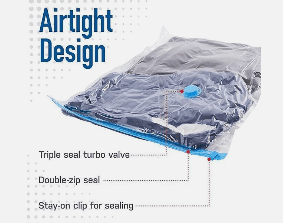 Spacesaver Vacuum Storage Bags for Clothes Storage, 10 Pack x 2 - Medium
