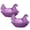 Purple (2Pcs), variant on TAROFISH Vintage Glass Hen on Nest Dish with Lid 3.1"H - Large Pedestal Rooster Glass Candy Bowl, Colorful Candy Jar for Snacks, Dessert, Cookies | Home Kitchen Office Tabletop Decor,Yellow