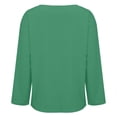 thumbnail image 5 of Blouses for women dressy casual Long Sleeve Polyester and Spandex Soft Clothing L Green womens blouses, 5 of 5