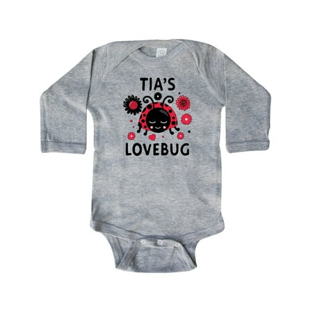 

Inktastic Valentine s Day Tia s Lovebug Gift Baby Boy or Baby Girl Long Sleeve Bodysuit